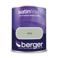 BERGER SATIN FINISH  OLIVE 750MLS