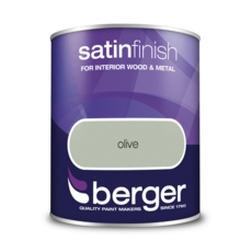 BERGER SATIN FINISH  OLIVE 750MLS