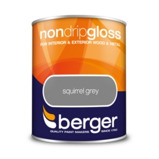 BERGER NON DRIP GLOSS SQUIRREL GREY 750MLS