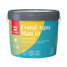 TIKKURILA EVERAL AQUA MATT 10 COLOUR 3 LTR STK