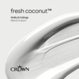 CROWN MATT EMULSION FRESH COCONUT 2.5LITRE