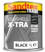 SANDTEX TRADE EGGSHELL X-TRA BLACK LITRE