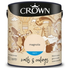 CROWN MATT EMULSION MAGNOLIA 2.5 LITRES
