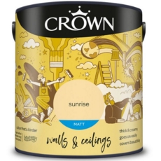 CROWN MATT EMULSION SUNRISE 2.5 LITRES