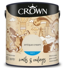 CROWN MATT EMULSION ANTIQUE CREAM 2.5LTS