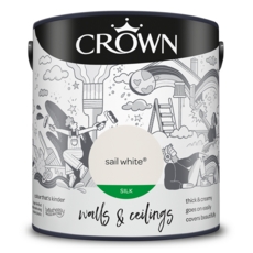 CROWN SILK EMULSION SAIL WHITE 2.5LITRE