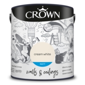CROWN MATT EMULSION Cream White 2.5L
