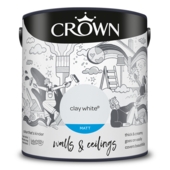CROWN MATT EMULSION CLAY WHITE 2.5L