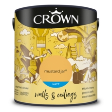 CROWN MATT EMULSION MUSTARD JAR 2.5L