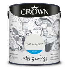 CROWN MATT EMULSION FRESH COCONUT 2.5LITRE