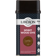 LIBERON SPIRIT WOOD DYE DARK OAK 250MLS