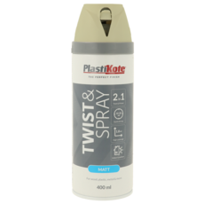 PLASTI-KOTE TWIST & SPRAY MATT GREY SKY WHITE (RAL9002) 400M