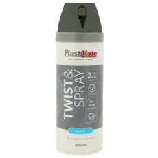 PLASTI-KOTE TWIST & SPRAY MATT QUARTZ GREY (RAL7039) 400MLS