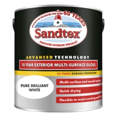 SANDTEX 10 YEAR MULTI SURFACE GLOSS BRILLIANT WHITE 2.5L