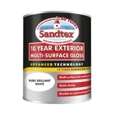 SANDTEX 10 YEAR MULTI SURFACE GLOSS BRILLIANT WHITE 750ML