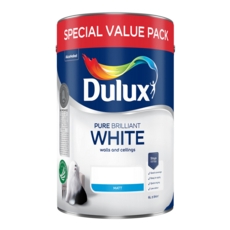 DULUX RETAIL VINYL MATT PURE BRILLIANT WHITE 6L