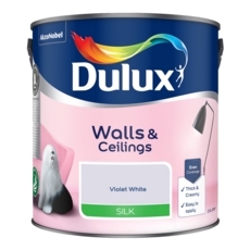 DULUX RETAIL VINYL SILK VIOLET WHITE 2.5LITRE