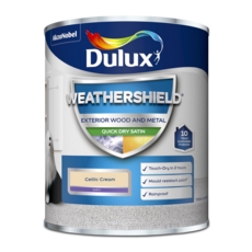 DULUX RETAIL EXTERIOR QUICK DRYING SATIN Celtic Cream 750M