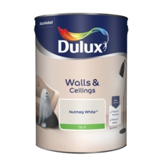 DULUX RETAIL VINYL  SILK Nutmeg White 5LITRE