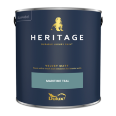 DULUX TRADE HERITAGE MATT MARITIME TEAL 2.5L