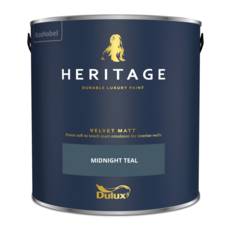 DULUX TRADE HERITAGE MATT MIDNIGHT TEAL 2.5L