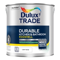 DULUX TRADE DURABLE KITCHEN & BATHROOM EGGSHELL LB 2.5litre