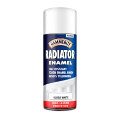 HAMMERITE RADIATOR ENAMEL GLOSS WHITE 400MLS