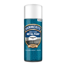 HAMMERITE HAMMERED FINISH WHITE  400MLS