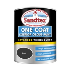 SANDTEX ONE COAT EXTERIOR GLOSS BLACK 750ML