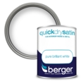 BERGER QUICK DRY SATIN PURE BRILLIANT WHITE 1.25L