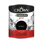 CROWN QUICK DRY GLOSS JET BLACK 750ML