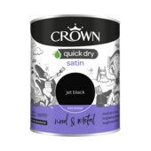 CROWN QUICK DRY SATIN JET BLACK 750ML