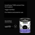 CROWN QUICK DRY SATIN JET BLACK 750ML