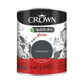 CROWN QUICK DRY GLOSS ANTHRACITE 750ML
