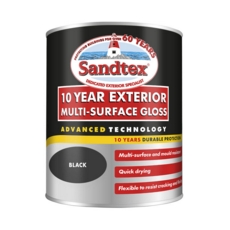 SANDTEX 10 YEAR MULTI SURFACE GLOSS BLACK 750ML