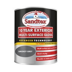 SANDTEX 10 YEAR MULTI SURFACE GLOSS SMOKEY GREY 750ML