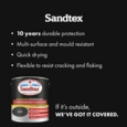 SANDTEX 10 YEAR MULTI SURFACE GLOSS BLACK 2.5L