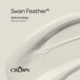 CROWN MATT EMULSION SWAN FEATHER 2.5L