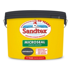 SANDTEX MICROSEAL SMOOTH MASONRY ANTHRACITE 10L