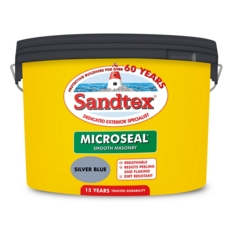 SANDTEX MICROSEAL SMOOTH MASONRY SILVER BLUE 10L