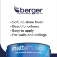 BERGER MATT EMULSION SOFT QUARRY 2.5L