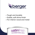 BERGER SATIN SHEEN ANTHRACITE 750ML
