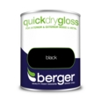 BERGER QUICK DRY GLOSS BLACK 750ML