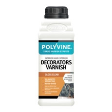 POLYVINE DECORATORS VARNISH GLOSS FINISH 500MLS