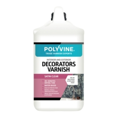 POLYVINE DECORATORS VARNISH SATIN FINISH 4LITRE