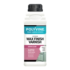 POLYVINE WAX FINISH VARNISH CLEAR SATIN  500MLS