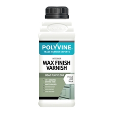 POLYVINE WAX FINISH VARNISH DEAD FLAT CLEAR 500MLS