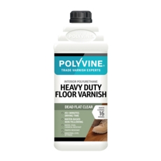 POLYVINE HEAVY DUTY FLOOR VARNISH DEAD FLAT 2LITRE