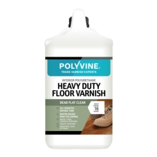 POLYVINE HEAVY DUTY FLOOR VARNISH DEAD FLAT 4LITRE