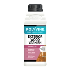 POLYVINE EXTERIOR WOOD VARNISH CLEAR SATIN 500mls